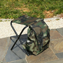 Load image into Gallery viewer, 2 in 1 Folding Fishing Chair Bag Fishing Backpack Chair Stool Convenient Wear-resistantv for Outdoor Hunting Climbing Equipment