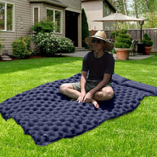 Load image into Gallery viewer, Outdoor Sleeping Pad Double Inflatable Mattress with Built-in Pillow Pump Camping Air Mat for Travel Backpacking Hiking