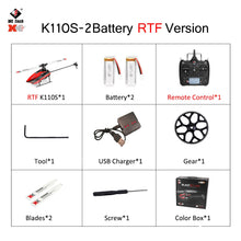 Load image into Gallery viewer, WLtoys XK K110 Upgrade K110S Radio Contorl Drone 2.4G 6CH 3D 6G System Brushless Motor RC Quadcopter Remote Control Airplane