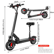 Load image into Gallery viewer, Foldable Electric Scooter for Adult, Portable Scooter, Mobility Scooter, 800W, European and UK Warehouse