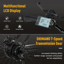 Load image into Gallery viewer, Electric Bike for Adults, 26" × 2.125/3.0/4.0 Fat Tire E Bike 12Ah/15Ah Removable Electric Bicycle, 500W/750W Mountain