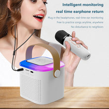Load image into Gallery viewer, New Microphone Karaoke Machine Portable Bluetooth 5.3 Speaker System with 1-2 Wireless Microphones Music Player for Home Karaoke