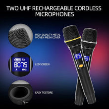 Load image into Gallery viewer, Karaoke Machine with Lyrics Display Screen for Adults, Built-in 15 Inches Tablet & WiFi, Portable Bluetooth Speaker w/