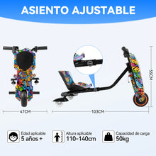 Load image into Gallery viewer, HONEYWHALE 5-8 year old kids electric tricycle 360 ° drift and turn electric car child ride kids electric Scooter toy with colorful lights music free shipping