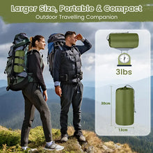 Load image into Gallery viewer, Double Sleeping Pad 1.4X2m for Camping 10cm Thickness Self Inflating Camping Mat Built-in Foot Pump 2 Person Camping Mattress
