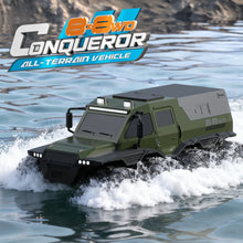 Load image into Gallery viewer, 8-Wheel All-Terrain RC Monster Truck | 70m Range | Drives on Land & Water | 50 Min Play | Amphibious Off-Road Crawler