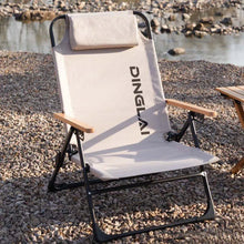 Load image into Gallery viewer, KRC CAMP Angle Adjustable Camping Chair with Detachable Pillows,long Camping Chair Fishing Chair Folding