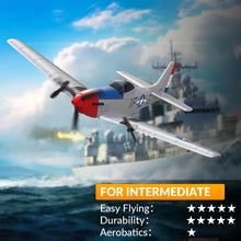 Load image into Gallery viewer, VOLANTEXRC RC Plane, 3-CH P-51D Mustang RC Airplanes for Kid and Adults, Easy to Fly, Suitable for Beginners to Outdoors