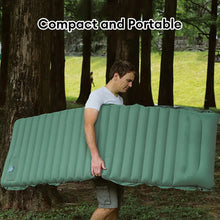 Load image into Gallery viewer, Inflatable Mattress with Pillow, Sleeping Pad, Splicing, Built-in Pump, Air Cushion, Ultralight, Thicken, Outdoor, Camping, Trav