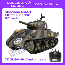 Load image into Gallery viewer, COOLBANK Customize Shooting BB Battle USA Sherman M4A3 Military RC Tank