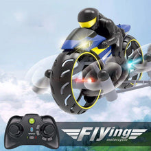 Load image into Gallery viewer, Flying High Speed RC Motorcycle One Key Switch Stunt 2.4G