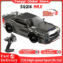 Load image into Gallery viewer, KBDFA SG216 MAX 1:16 Brushless RC Drift Car With LED 70KM/H Or 40KM/H 4WD High speed Racing Rc Car Monster Truck for Kids Gift