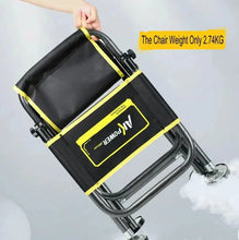 Load image into Gallery viewer, Outdoor Fishing Chair Fishing Tackle Seating Fishing Stool Multi-functional Durable Adjustable Comfortable Aluminum Alloy Chair