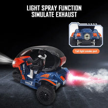Load image into Gallery viewer, 2.4GHz RC Stunt Spray Three-wheeled Motorcycle Remote Control 5CH Colorful Lighting Electric Car Model Kids Toys Boys Gifts
