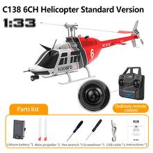 Load image into Gallery viewer, 1:33 C138 RC Helicopter Upgrade Airplane 6 Axis Gyro Altitude Hold 2.4G Remote Control Helicopter Plane Toys for Adult Kid