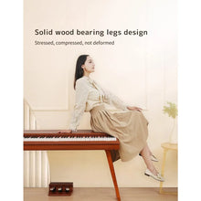 Load image into Gallery viewer, digital piano 88 keys weighted keyboard electric piano beginners stand full size upright pedal musical instrument SR-PH80 (wood)