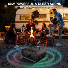 Load image into Gallery viewer, RHM K666 Karaoke Machine with Rich & Deep Bass, Powerful Sound, 2 Wireless Microphones, Rechargeable Battery, 8 Hours Playtime