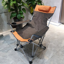 Load image into Gallery viewer, Outdoor Backrest with Four Adjustable Beach Recliner Portable and Simple for Camping and Fishing Noneed to Install Folding Chair