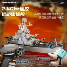 Load image into Gallery viewer, Remote Control Battleship  Large  Electric Simulation Battle Game