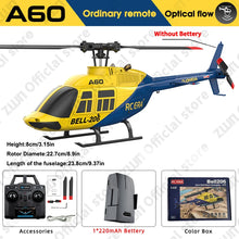 Load image into Gallery viewer, A60 RC Helicopter 2.4G 6-Aixs Gyroscope 4CH Altitude Hold Optical Flow Remote Control Helicopter Toys For Kid Adult