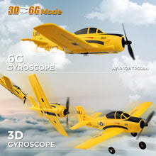 Load image into Gallery viewer, WLtoys A210 4CH RC Plane, 2.4GHZ T28 Trojan RC Airplane, 4 Channel Remote Control plane with 6 Axis Gyro, Gifts for Adults Boys