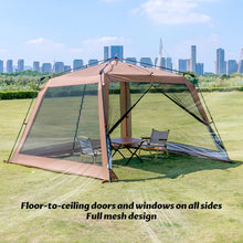 Load image into Gallery viewer, Sonuto Outdoor Canopy Tent Automatic Quick-Opening Aluminum Pole Camping Rainproof Beach Fishing Mosquito Net Sunshade Pergola