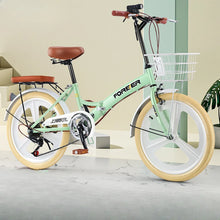 Load image into Gallery viewer, Genuine Folding Bicycle - Outdoor Cycling 20-Inch Variable Speed Bike for Children and Adults Ideal for Road and Mountain Biking