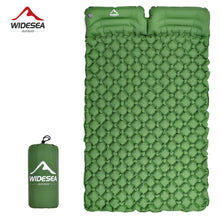 Load image into Gallery viewer, Widesea Camping Double Air Mattress Outdoor Sleeping Pad Bed Ultralight Folding Travel Inflatable Mat Cushion Moistureproof