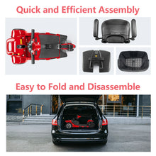 Load image into Gallery viewer, Mobility Scooters 3 Wheel Foldable Electric Car Power Wheelchair with Light Basket Collapsible Compact Travel Car Christmas Gift
