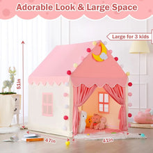 Load image into Gallery viewer, Kid Tent with Padded Mat & Star Lights, Kids Tents Indoor Playhouse