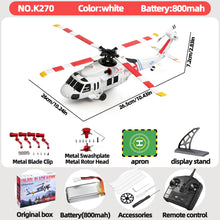Load image into Gallery viewer, Wltoys K270 Black Hawk UH-60L Brushless Motor 4-CH RC Helicopter 2.4G 6-Axis Gyro Optical Flow Altitude Hold Gift for Boy Adult