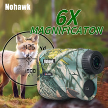 Load image into Gallery viewer, Nohawk Golf Laser Rangefinder 600M 1000M Multifunctional Telescope with Flag-Lock Slope Distance Meter for Hunting Monocular