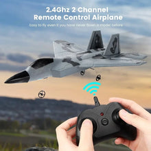 Load image into Gallery viewer, SIynhoo RC Plane -F22 Raptor Model Toy Airplane Glider 2 Channels