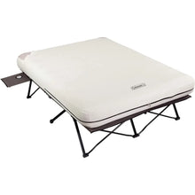 Load image into Gallery viewer, Camping Cot, Air Mattress, & Pump Combo, Folding Camp Cot & Air Bed with Side Table & Battery-Operated Pump