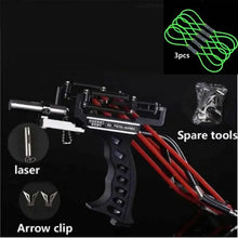 Load image into Gallery viewer, New Elastic Hunting Fishing Slingshot Shooting Catapult Bow Arrow Rest Bow Laser Sling Shot Catapult Crossbow Bolt Shooting Fish