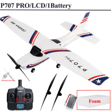 Load image into Gallery viewer, Parkten RC Airplane P707G PRO LCD Version 2.4G 3D/6G With Gyro 3Ch Fixed Wing Plane Outdoor Toys Drone RTF CESSNA 182 Glider