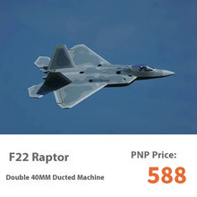 Load image into Gallery viewer, Xfly F-22 Raptor Entry-Level Electric Ducted 40mm Jet Fighter Assembled Fixed Wing Model Ducted Outdoor Toy Practice Aircraft