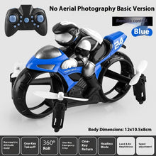 Load image into Gallery viewer, Amphibious Land Air RC Flying Motorcycle 2 Mode Stunt Drone 4 Axis Remote Control Bike Quadcopter Aircraft Toy for Kids Gift