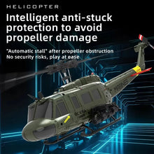 Load image into Gallery viewer, JJRC UH-1 RTF RC Helicopter 6-Axis Gyroscope One Click 3D Flip Optical Flow Positioning C032 Helicopter Model Hobby Toy Gift