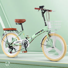Load image into Gallery viewer, Genuine Folding Bicycle - Outdoor Cycling 20-Inch Variable Speed Bike for Children and Adults Ideal for Road and Mountain Biking