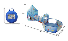 Load image into Gallery viewer, 3 In 1 Kid Tent House Play Toy Tunnel Crawling Playhouse