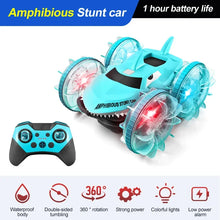 Load image into Gallery viewer, Rc Car Amphibious Vehicle Gesture Sensing Double-Sided Stunt Shark Amphibious Remote Control Cars with Light Toys for Boys Gifts