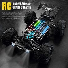 Load image into Gallery viewer, Teeggi 16101 /16102 PRO 1:16 High Speed RC Car With LED Light Drift 70KM/H 4WD RC Off-Road Car Monster Truck Toy For Kid Gifts
