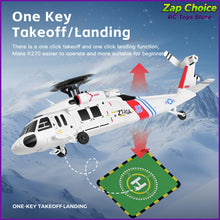 Load image into Gallery viewer, Wltoys K270 Black Hawk UH-60L Brushless Motor 4-CH RC Helicopter 2.4G 6-Axis Gyro Optical Flow Altitude Hold Gift for Boy Adult