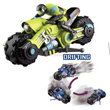 Load image into Gallery viewer, 1: 10 Remote-controlled 3D Stunts Rc Motorcycle Remote-controlled Car Rotation Drift Racing Children's Electric Motorcycle Toys
