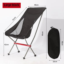 Load image into Gallery viewer, Collapsible Outdoor Moon Chair Barbecue Portable Folding Camping Chair Folding Stool Aluminum Alloy Beach Chair Fishing Hunting