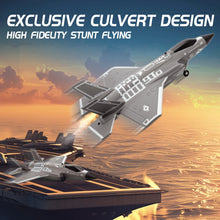 Load image into Gallery viewer, FX9635 Four Channel Remote Control Aircraft F35 Culvert Fighter Brushless Motor Fixed Wing Foam Aircraft Children Birthday Gifts