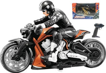 Load image into Gallery viewer, High Speed Remote Control RC Stunt Motorbike 360 degree Rotation drift Car 60mins Drive Racing Motorbike RC Motorcycle Toy model