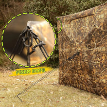 Load image into Gallery viewer, Lenotos Pop Up Ground Blind, Easy-Setup Hunting Blind for Deer, Turkey, Duck - Dry Grass Camo