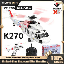 Load image into Gallery viewer, WLTOYS K270 Remote-Controlled Helicopter Brushless Optical Flow Positioning Black Hawk Uh60 Four-Way Airless Simulation Aircraft